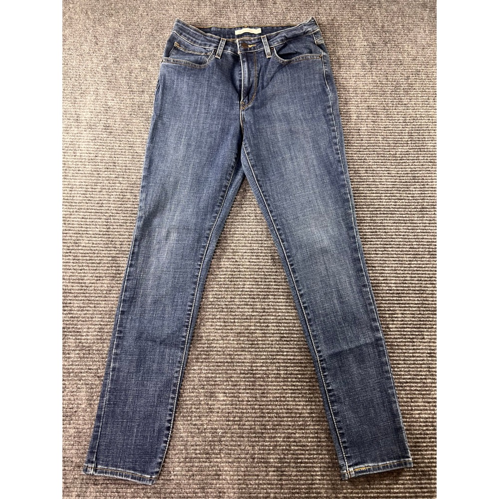 Levis 721 High Rise Skinny Jeans Mens 30x28 Blue Medium Wash Denim